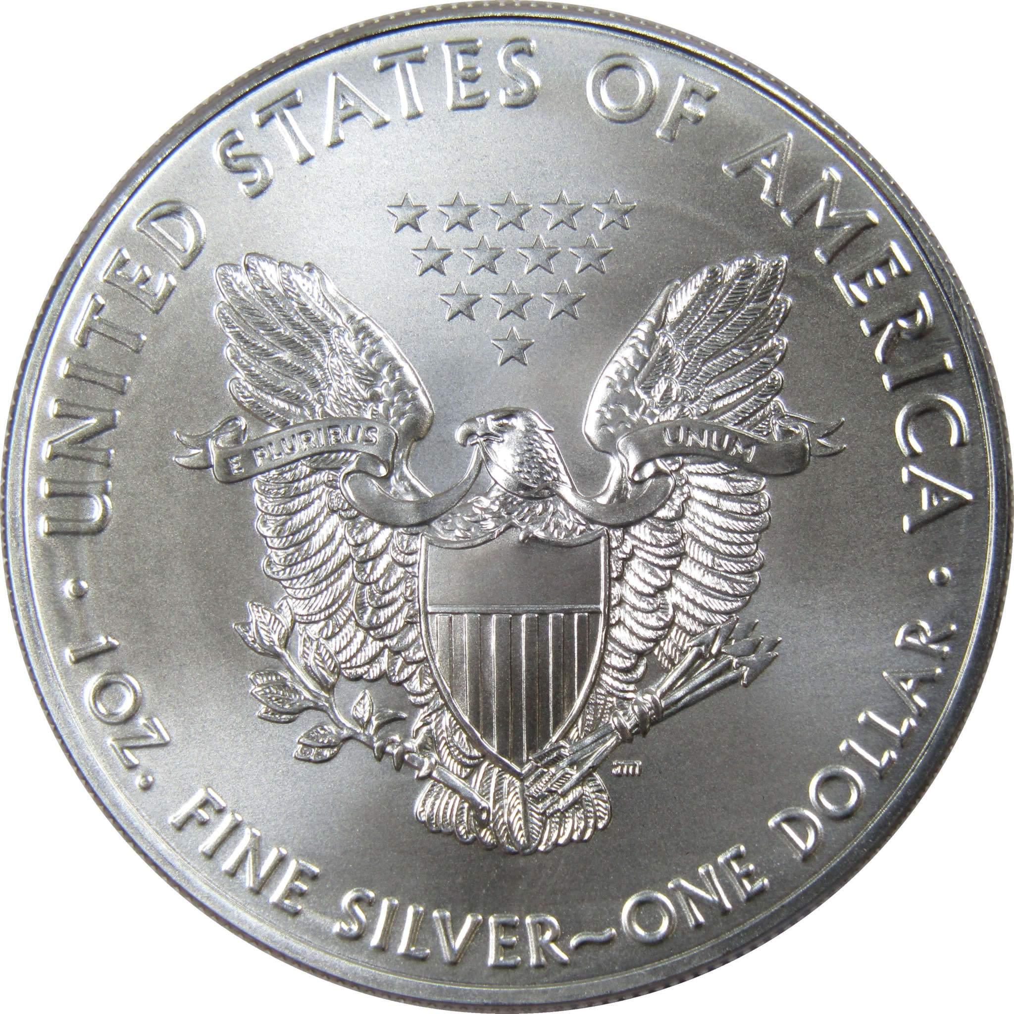 2019 American Eagle BU Uncirculated 1 oz .999 Silver Bullion $1 Coin