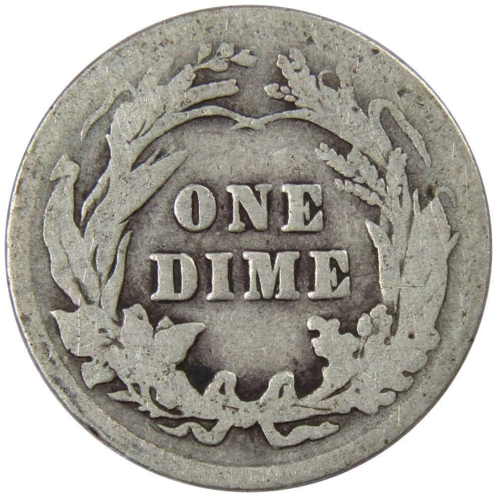 1914 Barber Dime AG About Good 90% Silver 10c US Type Coin Collectible