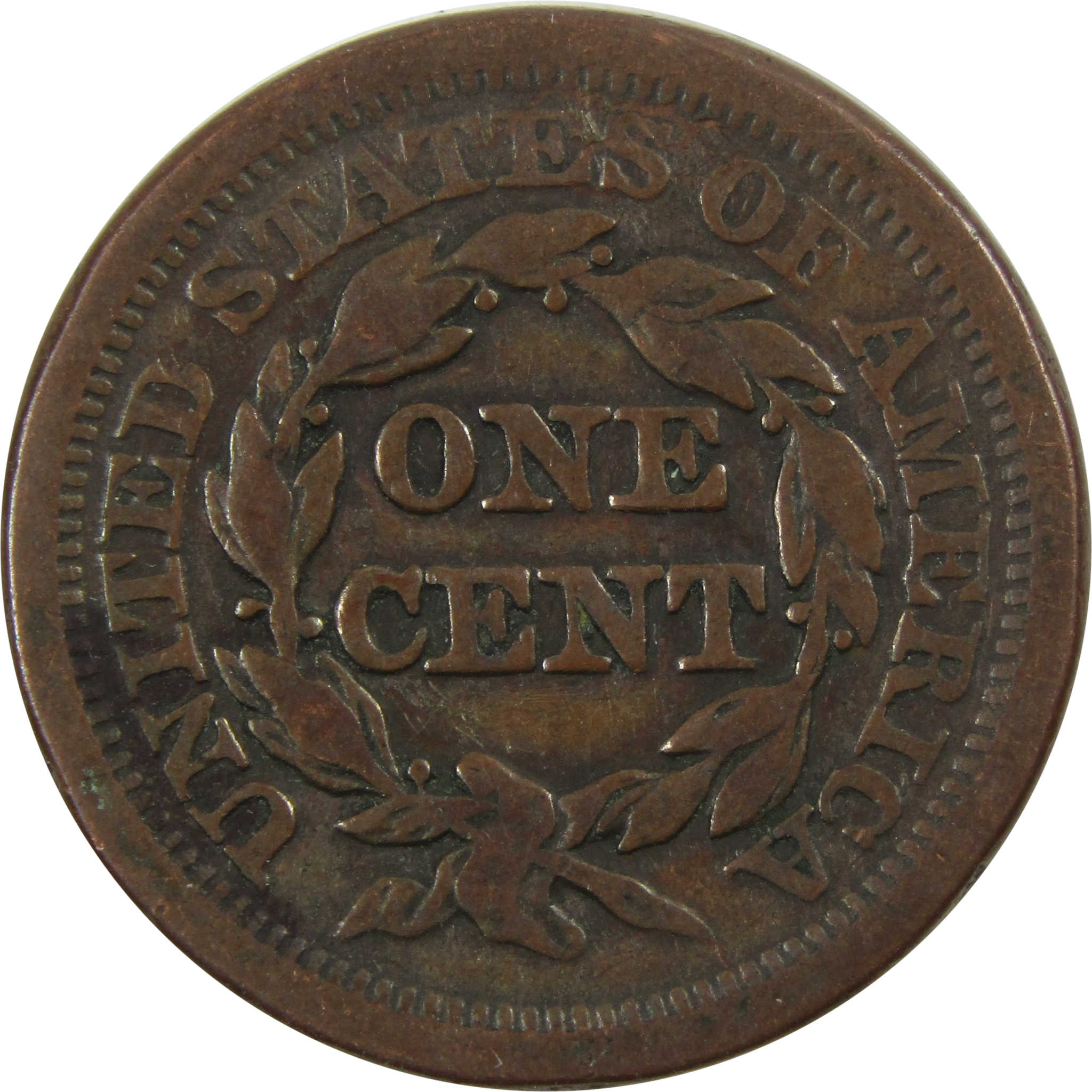 1852 Braided Hair Large Cent VG Very Good Copper Penny SKU:I4656