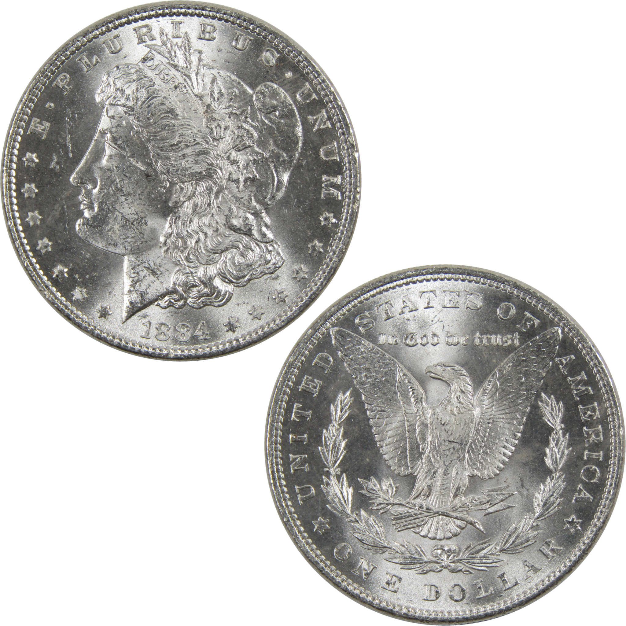 1884 Morgan Dollar BU Uncirculated 90% Silver $1 Coin SKU:I6019 - Morgan coin - Morgan silver dollar - Morgan silver dollar for sale - Profile Coins &amp; Collectibles