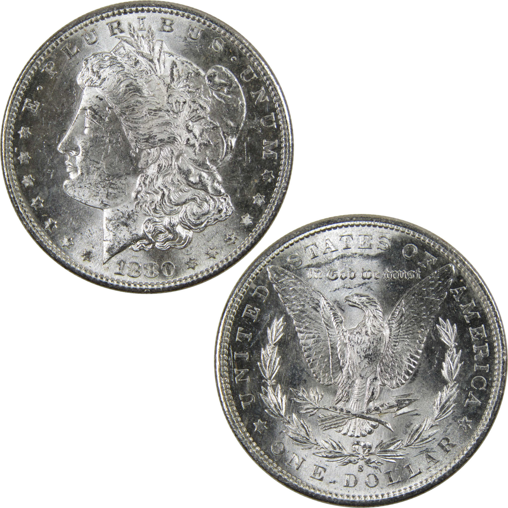 1880 S Morgan Dollar BU Uncirculated 90% Silver $1 Coin SKU:I4233 - Morgan coin - Morgan silver dollar - Morgan silver dollar for sale - Profile Coins &amp; Collectibles