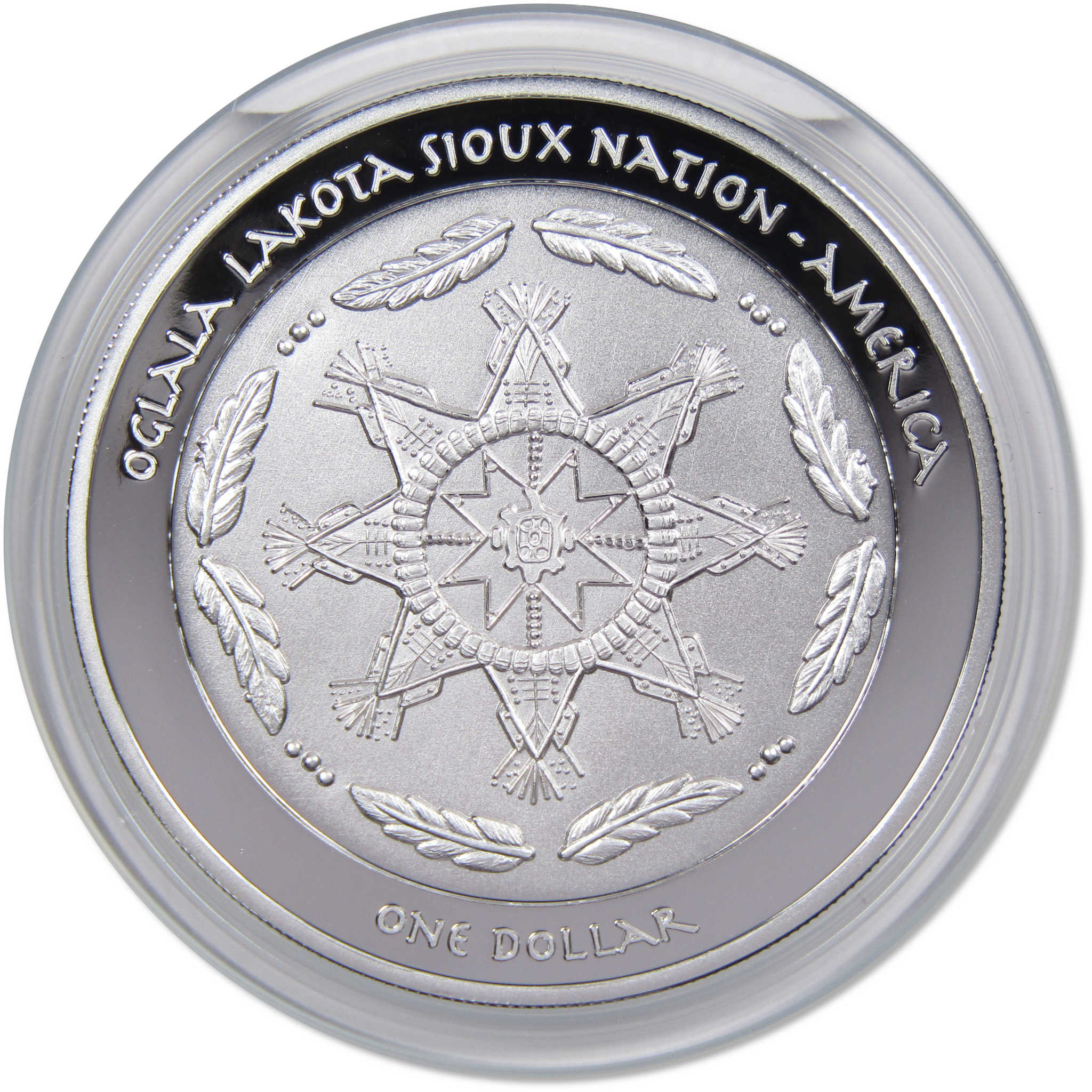 2022 Native American Oglala Lakota Sioux Great Law of Peace 1 oz Silver $1 Proof