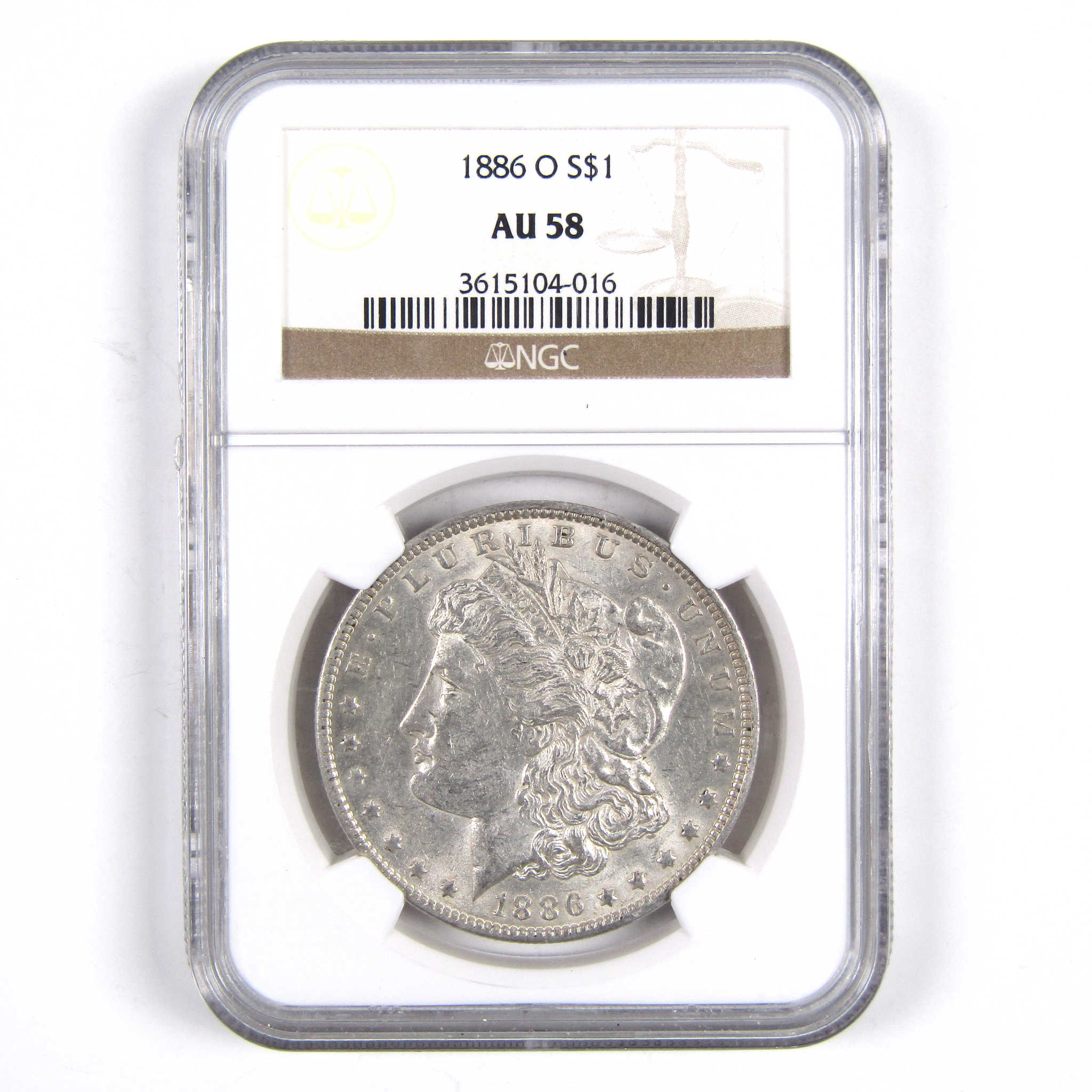 1886 O Morgan Dollar AU 58 NGC 90% Silver US Coin SKU:I2862 - Morgan coin - Morgan silver dollar - Morgan silver dollar for sale - Profile Coins &amp; Collectibles