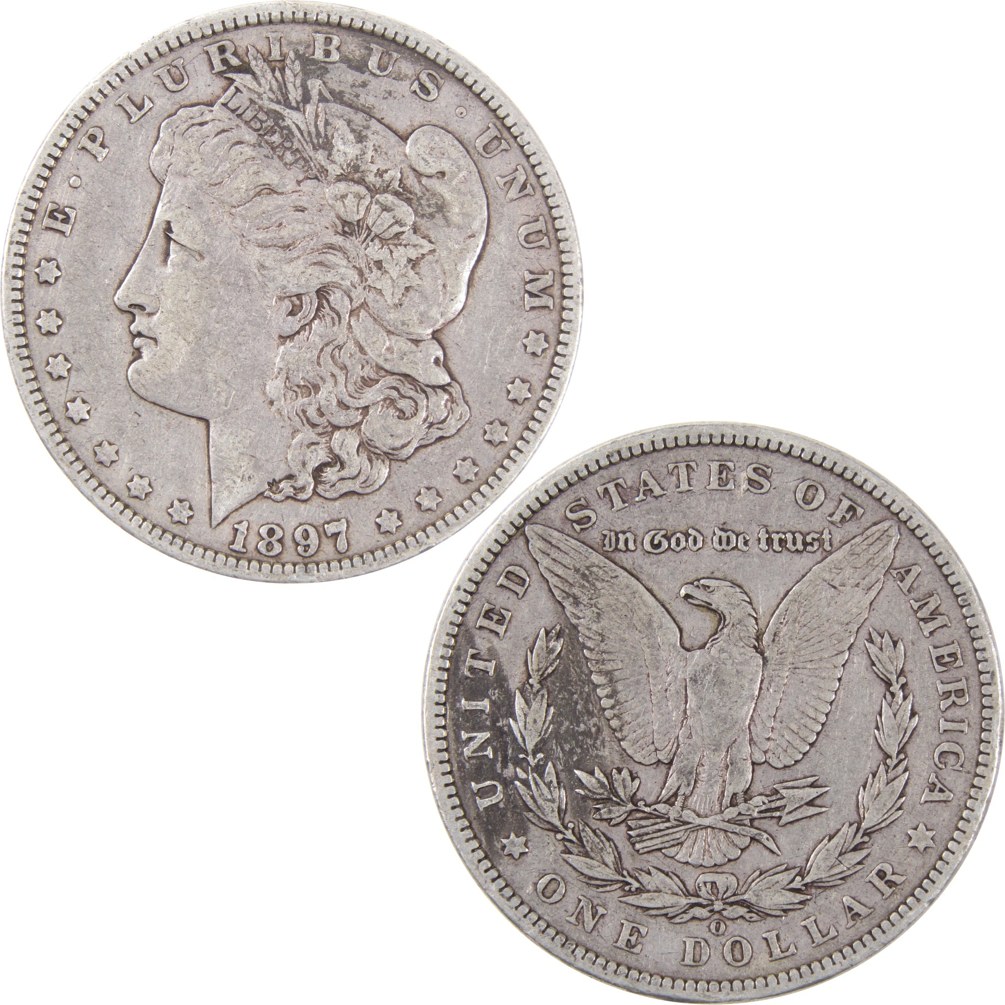 1897 O Morgan Dollar VF Very Fine 90% Silver US Coin SKU:I2536 - Morgan coin - Morgan silver dollar - Morgan silver dollar for sale - Profile Coins &amp; Collectibles