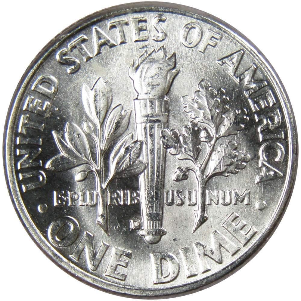1961 D Roosevelt Dime BU Uncirculated Mint State 90% Silver 10c US Coin