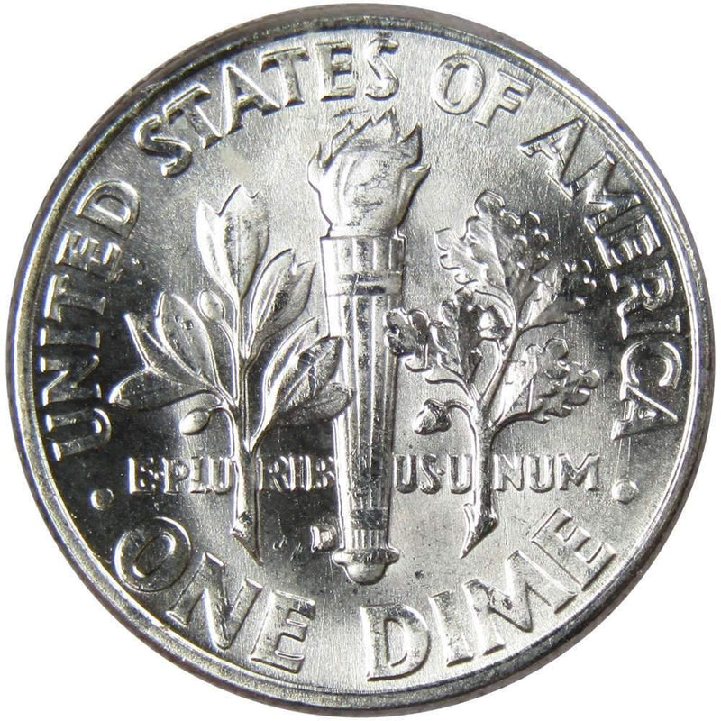 1961 D Roosevelt Dime BU Uncirculated Mint State 90% Silver 10c US Coin - Roosevelt coin - Profile Coins &amp; Collectibles