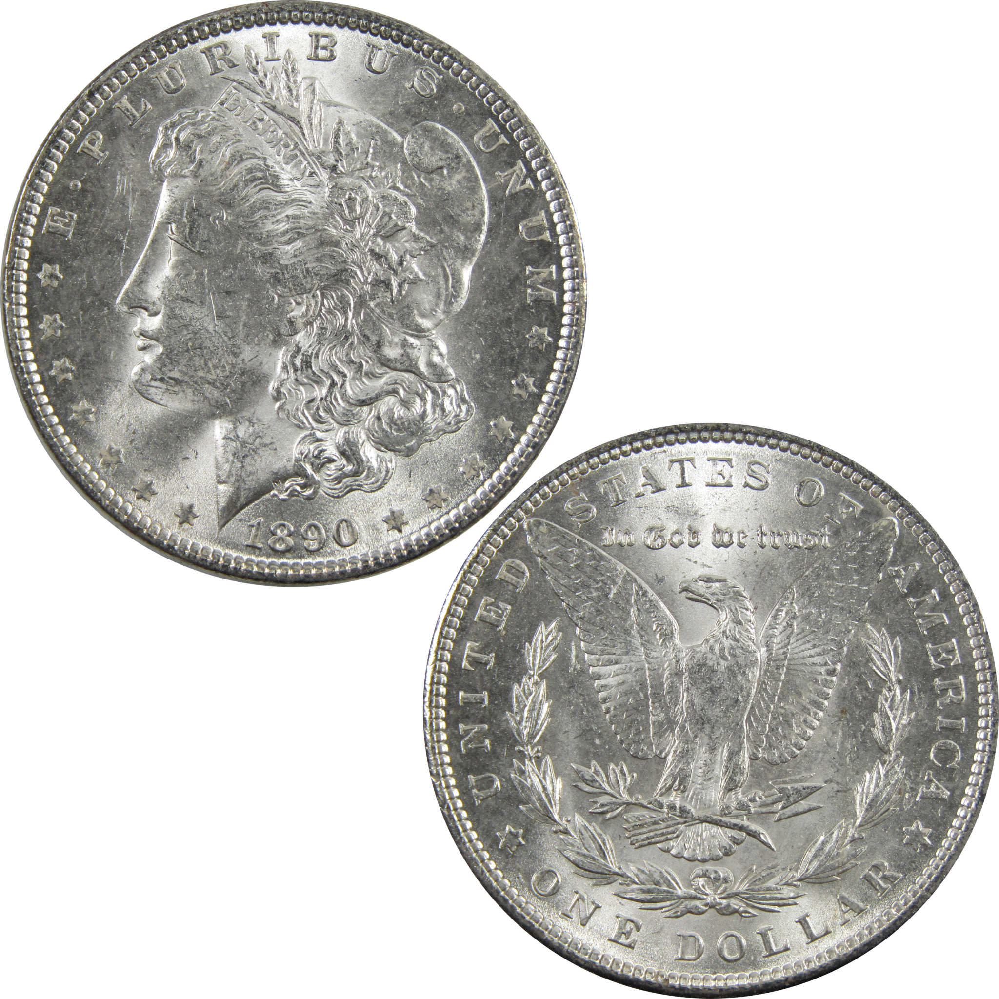 1890 Morgan Dollar BU Uncirculated 90% Silver $1 Coin SKU:I5142 - Morgan coin - Morgan silver dollar - Morgan silver dollar for sale - Profile Coins &amp; Collectibles