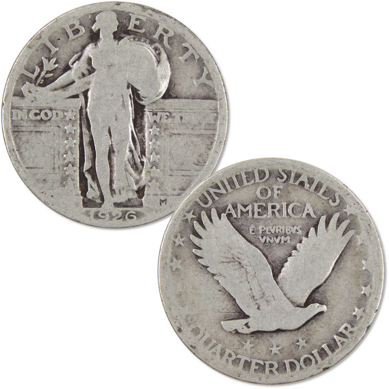 Standing Liberty Quarter 3 Coin PDS All Mint Gift Set AG About Good 90% Silver - Standing Liberty Quarter for Sale - Profile Coins &amp; Collectibles