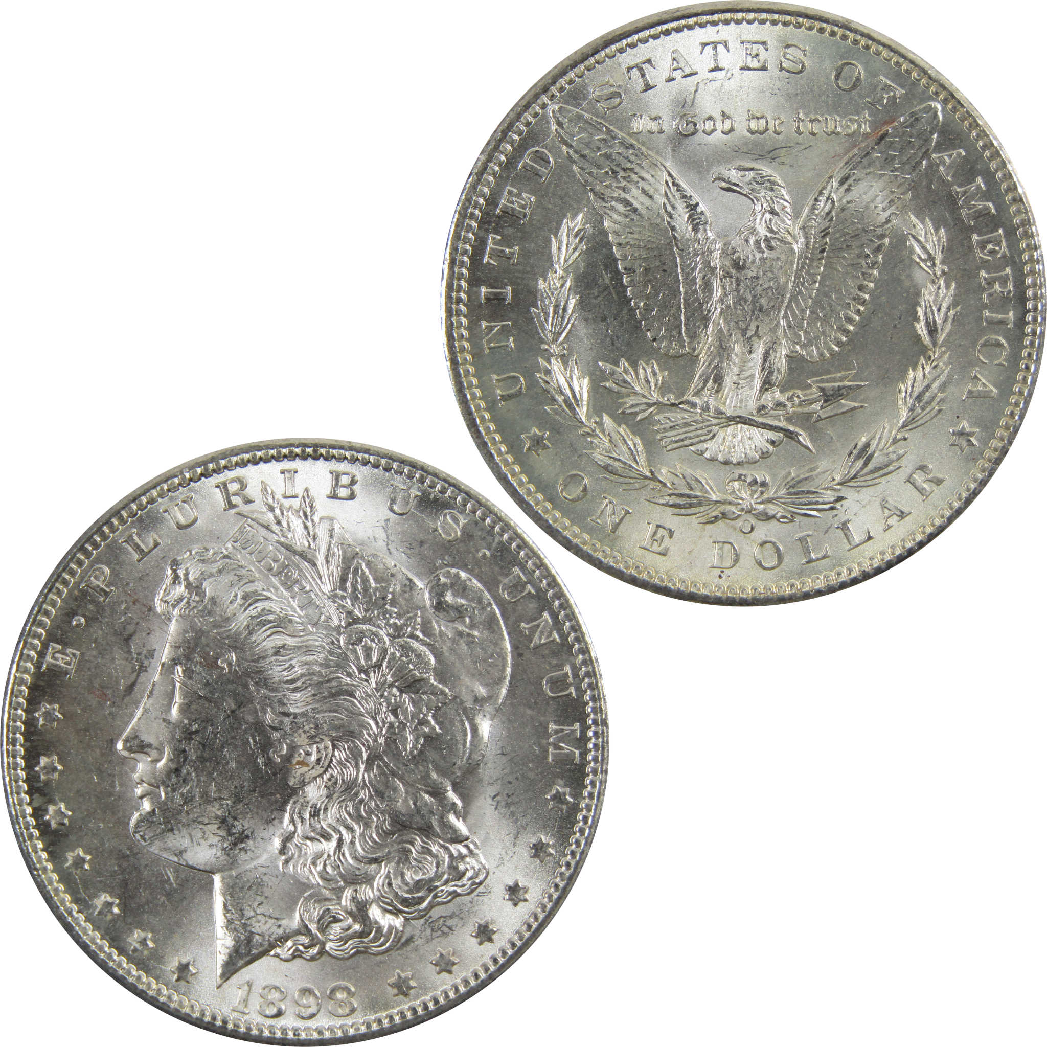 1898 O Morgan Dollar BU Uncirculated 90% Silver $1 Coin SKU:I5233 - Morgan coin - Morgan silver dollar - Morgan silver dollar for sale - Profile Coins &amp; Collectibles