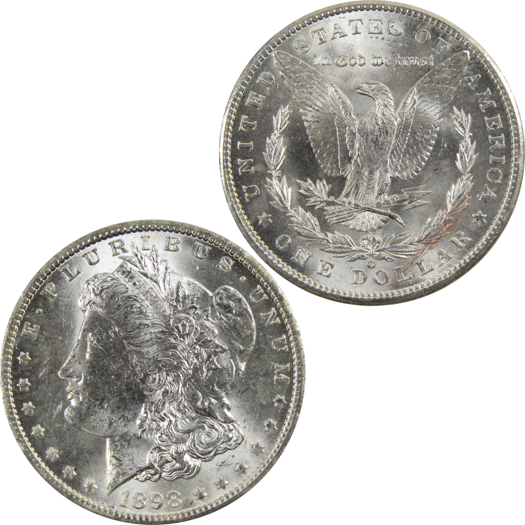 1898 O Morgan Dollar BU Uncirculated 90% Silver $1 Coin SKU:I5270 - Morgan coin - Morgan silver dollar - Morgan silver dollar for sale - Profile Coins &amp; Collectibles