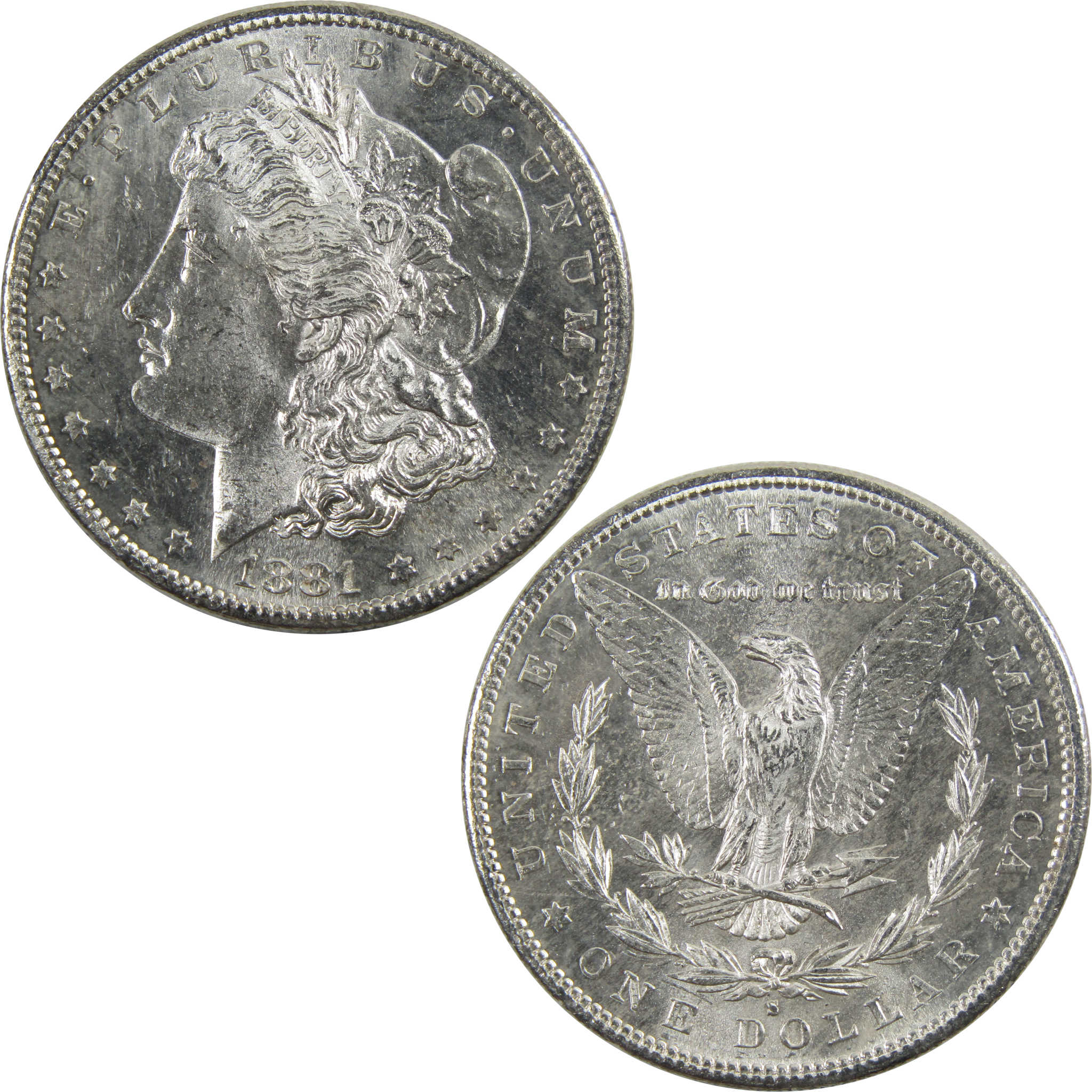 1881 S Morgan Dollar BU Uncirculated 90% Silver $1 Coin SKU:I5324 - Morgan coin - Morgan silver dollar - Morgan silver dollar for sale - Profile Coins &amp; Collectibles