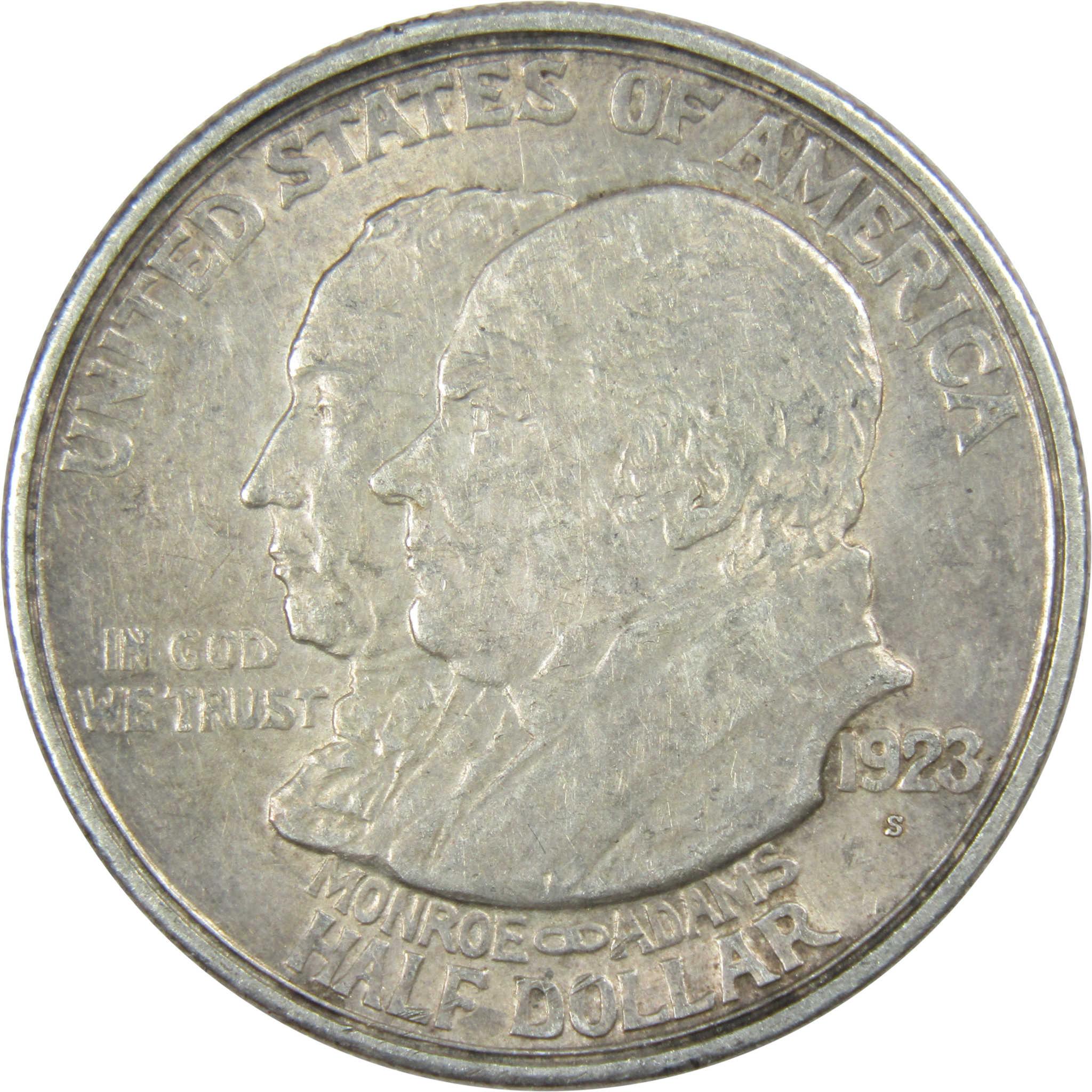 Monroe Doctrine Centennial Commemorative Half Dollar 1923 S 90% Silver 50c Coin