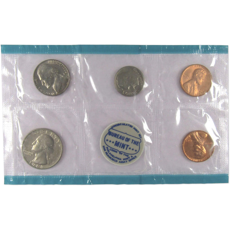 1968 U.S. Mint Set Uncirculated Original Government Packaging OGP Collectible - Profile Coins & Collectibles 