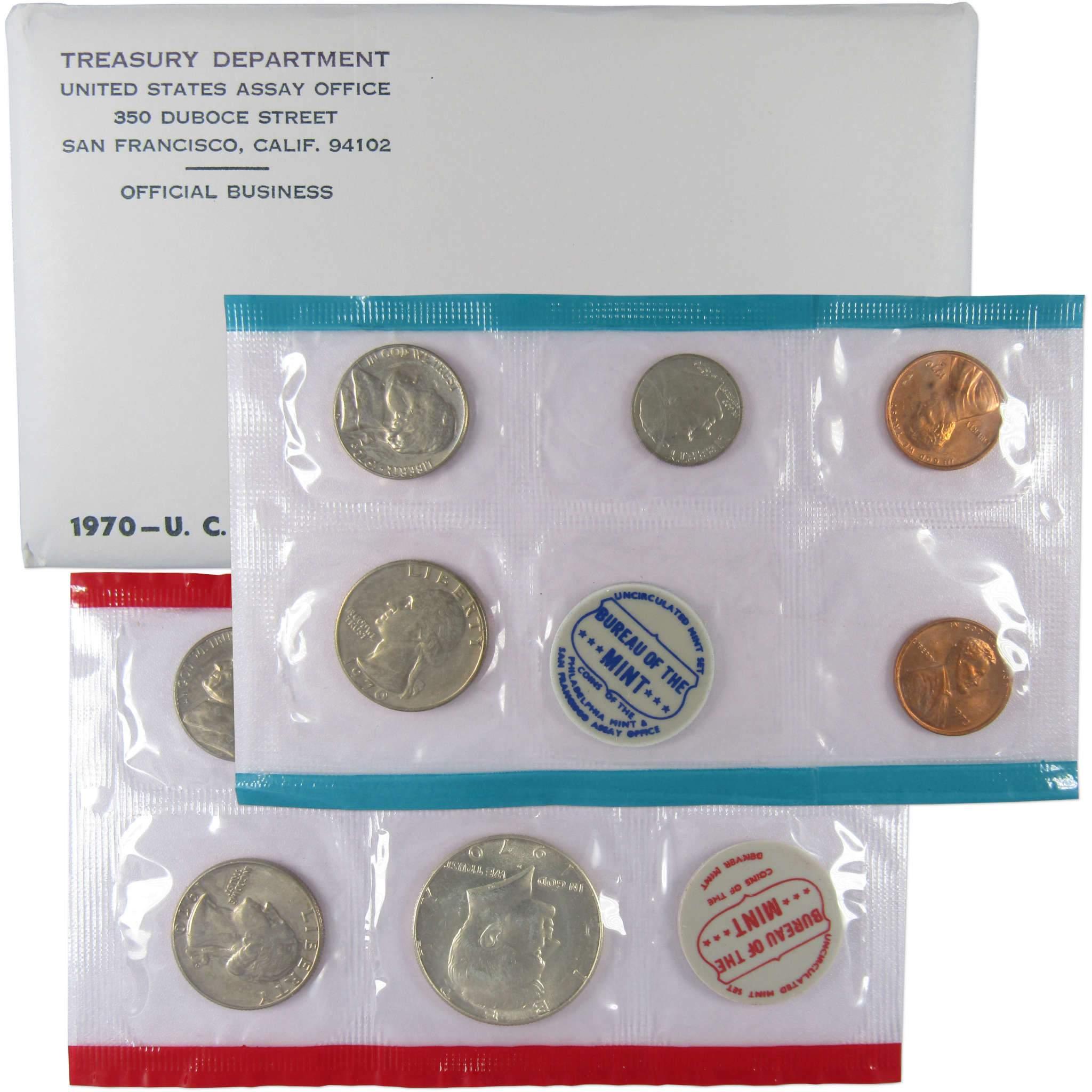 1970 U.S. Mint Set Uncirculated Original Government Packaging OGP Collectible