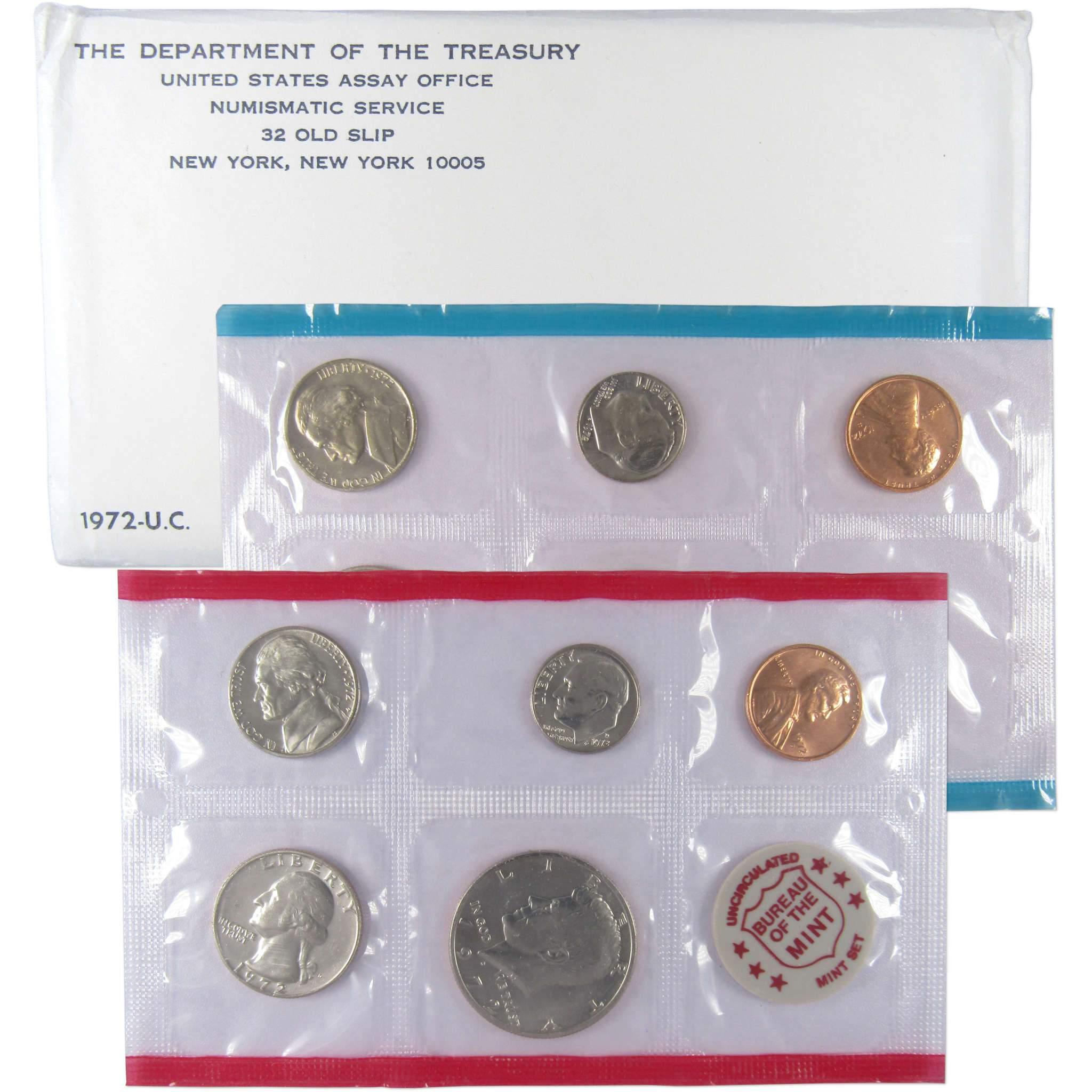 1972 U.S. Mint Set Uncirculated Original Government Packaging OGP Collectible