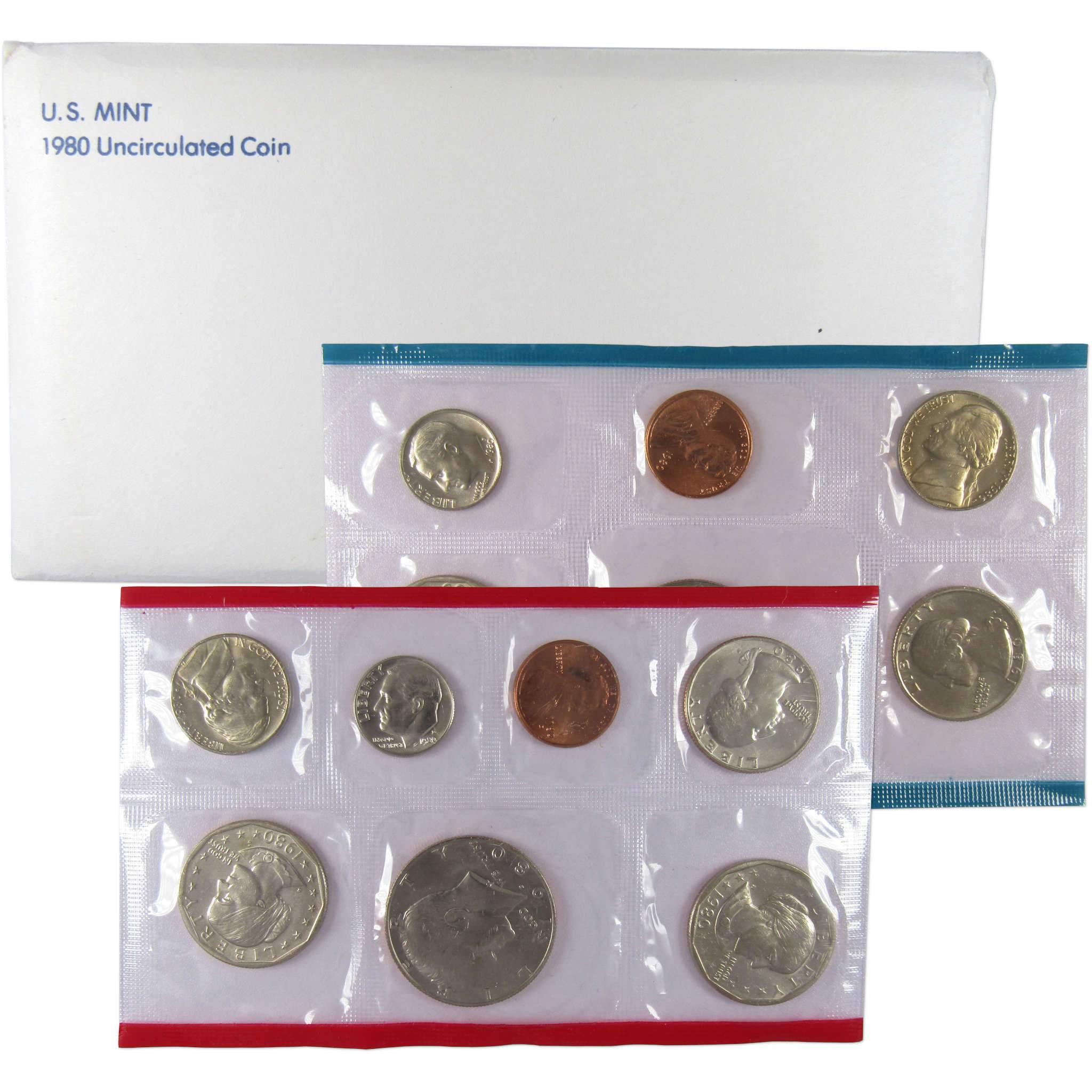 1980 U.S. Mint Set Uncirculated Original Government Packaging OGP Collectible