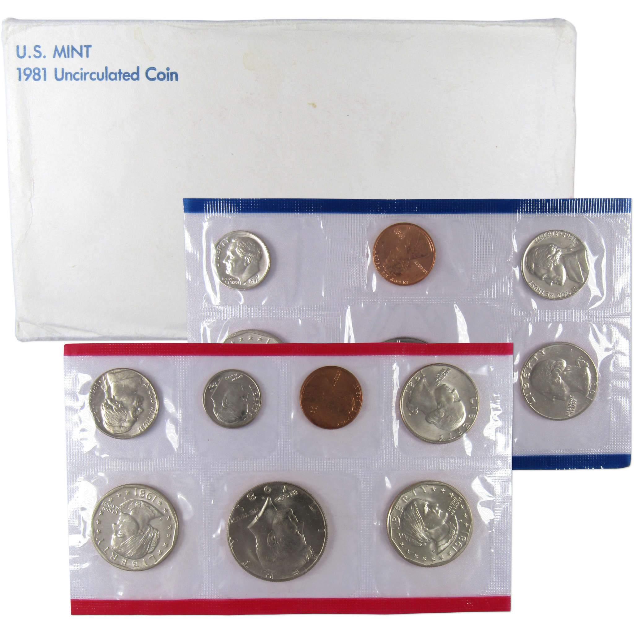 1981 U.S. Mint Set Uncirculated Original Government Packaging OGP Collectible