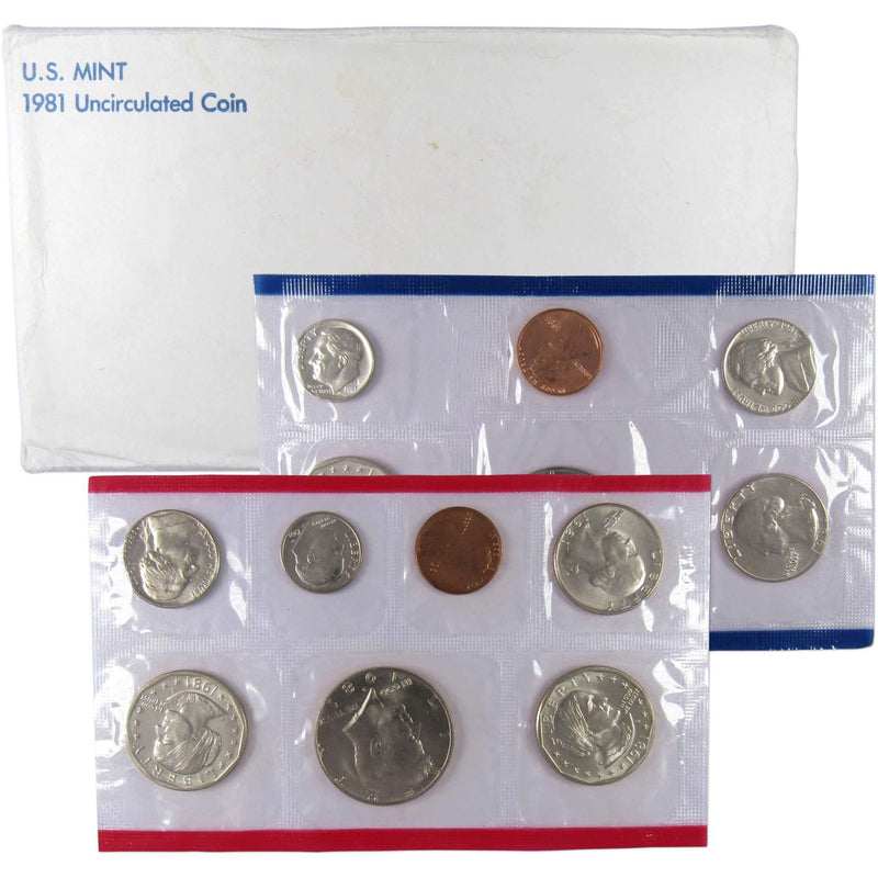 1981 U.S. Mint Set Uncirculated Original Government Packaging OGP Collectible - Profile Coins & Collectibles 
