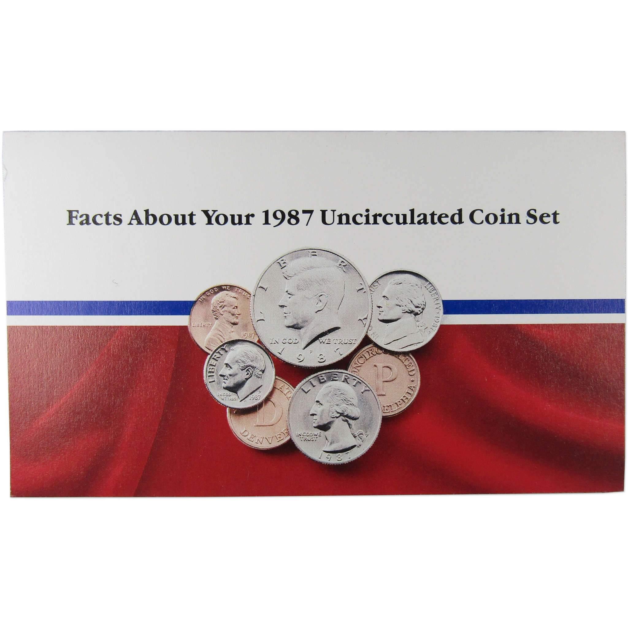 1987 U.S. Mint Set Uncirculated Original Government Packaging OGP Collectible