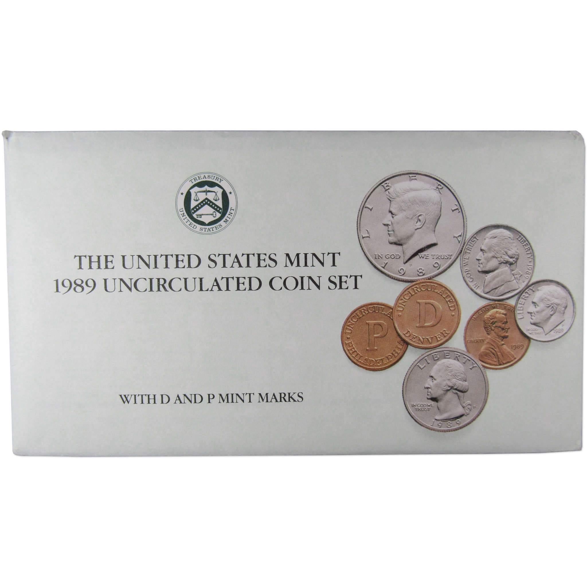 1989 U.S. Mint Set Uncirculated Original Government Packaging OGP Collectible
