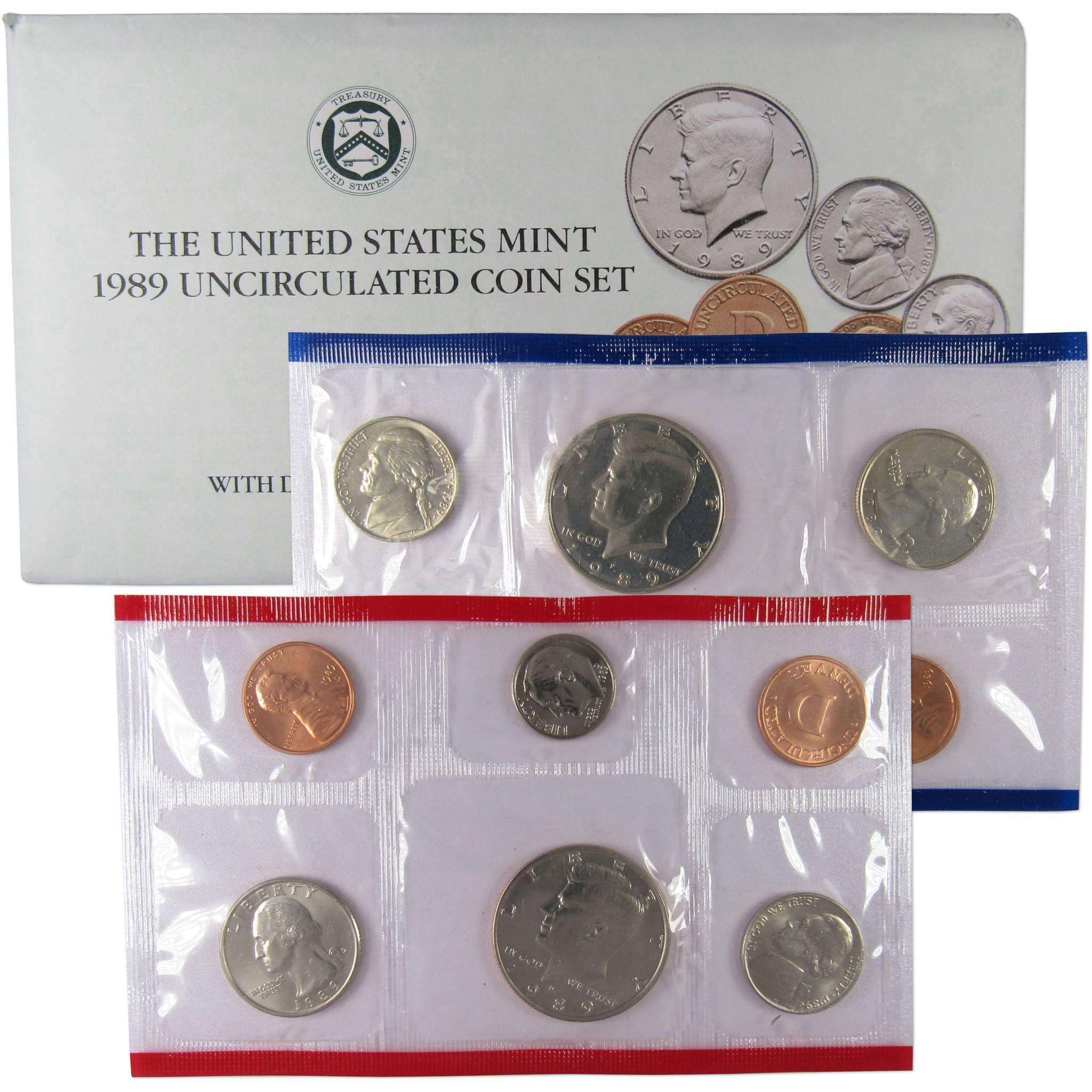 1989 U.S. Mint Set Uncirculated Original Government Packaging OGP Collectible