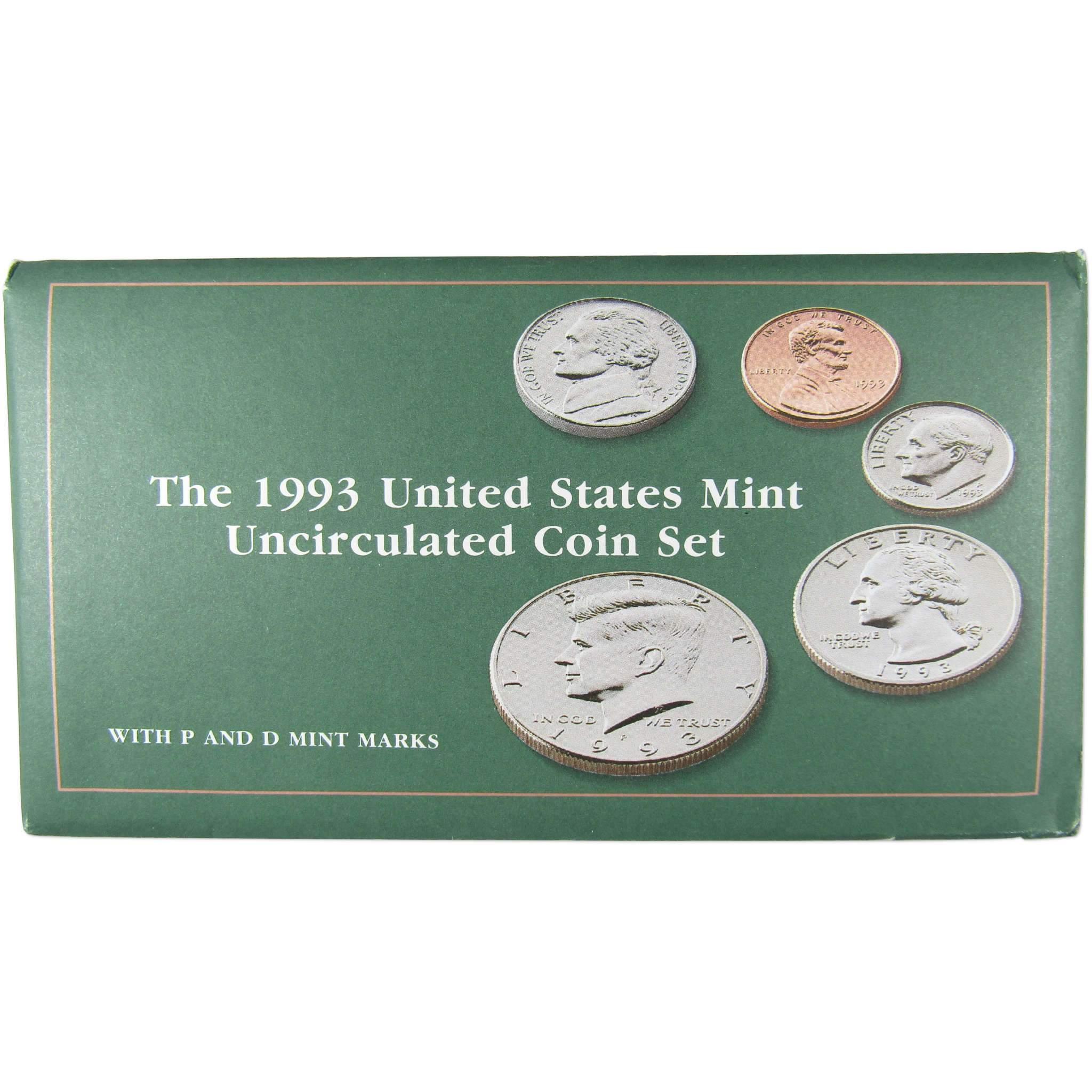 1993 U.S. Mint Set Uncirculated Original Government Packaging OGP Collectible