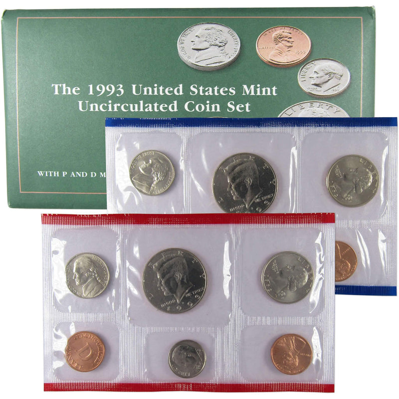 1993 U.S. Mint Set Uncirculated Original Government Packaging OGP Collectible - Profile Coins & Collectibles 