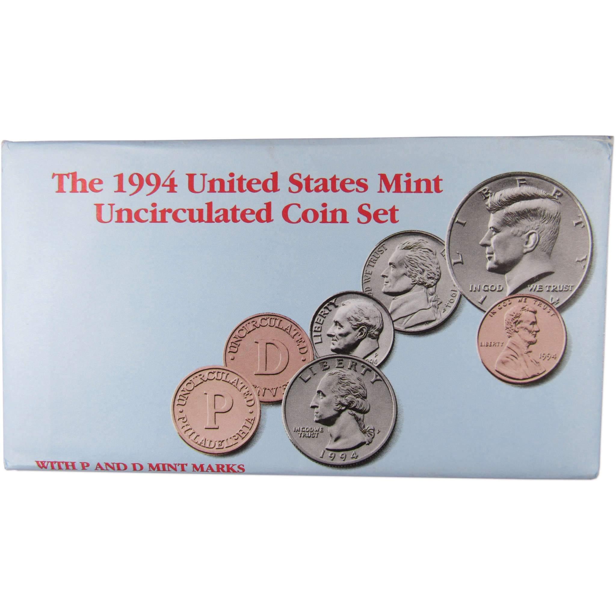 1994 U.S. Mint Set Uncirculated Original Government Packaging OGP Collectible