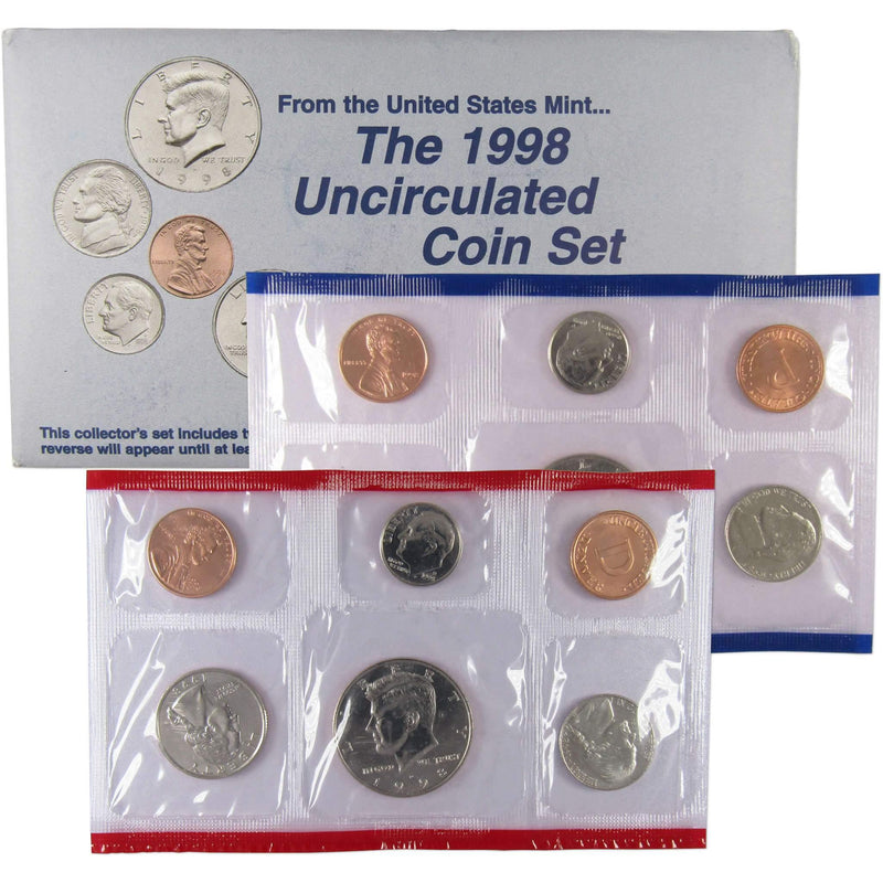 1998 U.S. Mint Set Uncirculated Original Government Packaging OGP Collectible - Profile Coins & Collectibles 