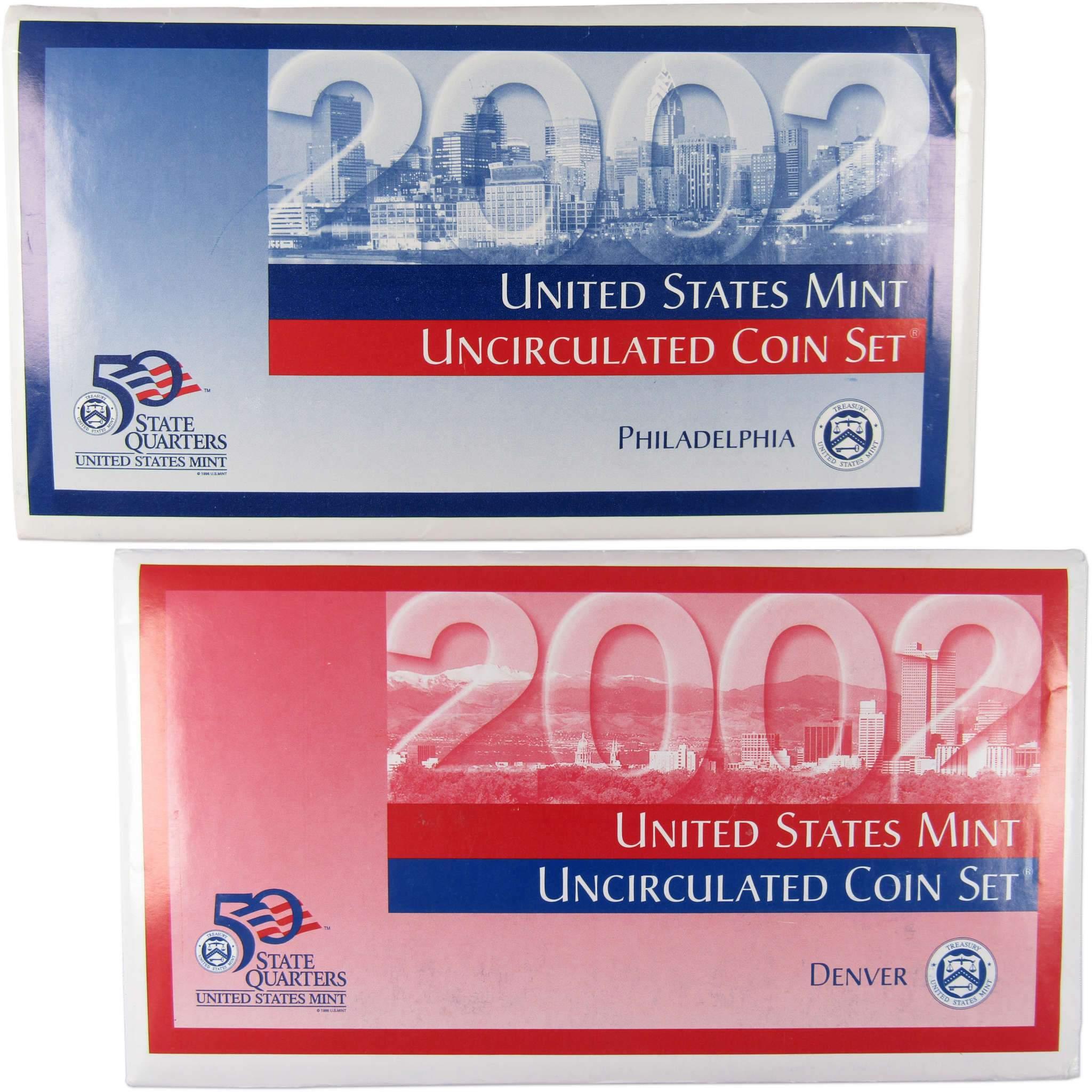 2002 U.S. Mint Set Uncirculated Original Government Packaging OGP Collectible