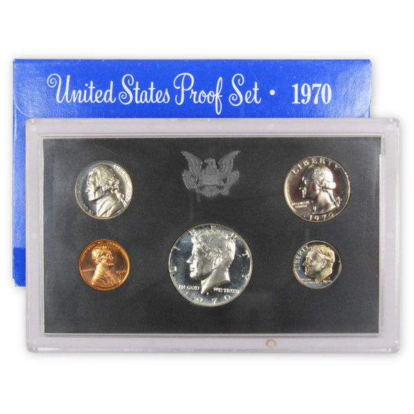 1970 S Proof Set U.S. Mint Original Government Packaging OGP Collectible - Proof Sets - Proof Coins - Proof Set Coins - Profile Coins &amp; Collectibles