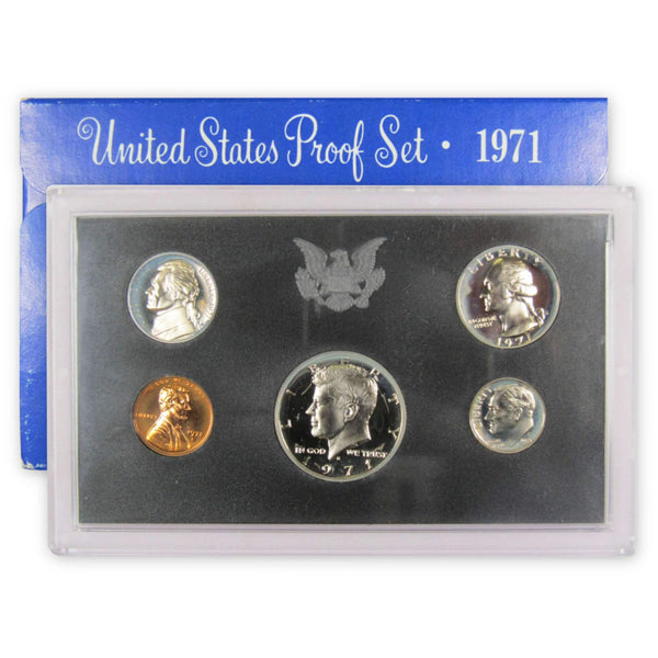 1971 S Proof Set U.S. Mint Original Government Packaging OGP Collectible - Proof Sets - Proof Coins - Proof Set Coins - Profile Coins &amp; Collectibles