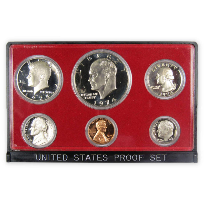1974 S Proof Set U.S. Mint Original Government Packaging OGP Collectible - Proof Sets - Proof Coins - Proof Set Coins - Profile Coins &amp; Collectibles