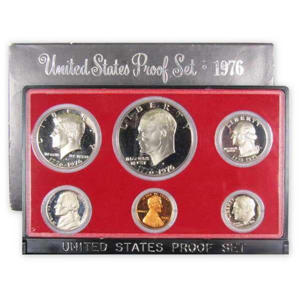 1976 S Proof Set U.S. Mint Original Government Packaging OGP Collectible - Proof Sets - Proof Coins - Proof Set Coins - Profile Coins &amp; Collectibles