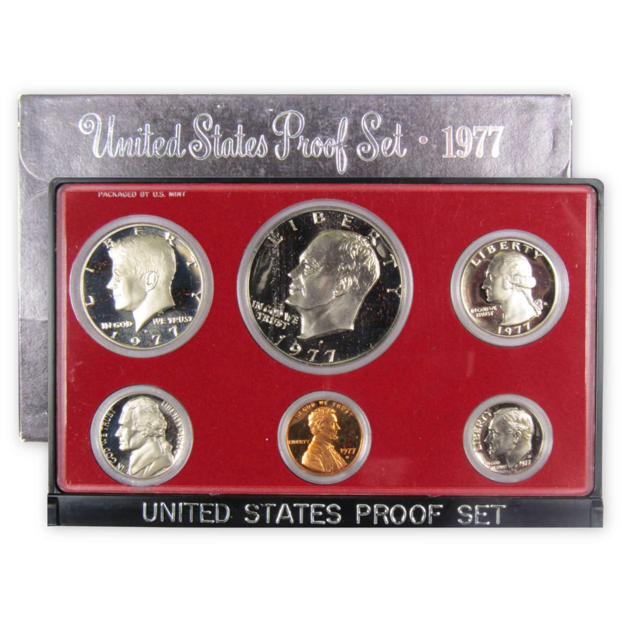1977 Proof Set U.S. Mint Original Government Packaging OGP Collectible