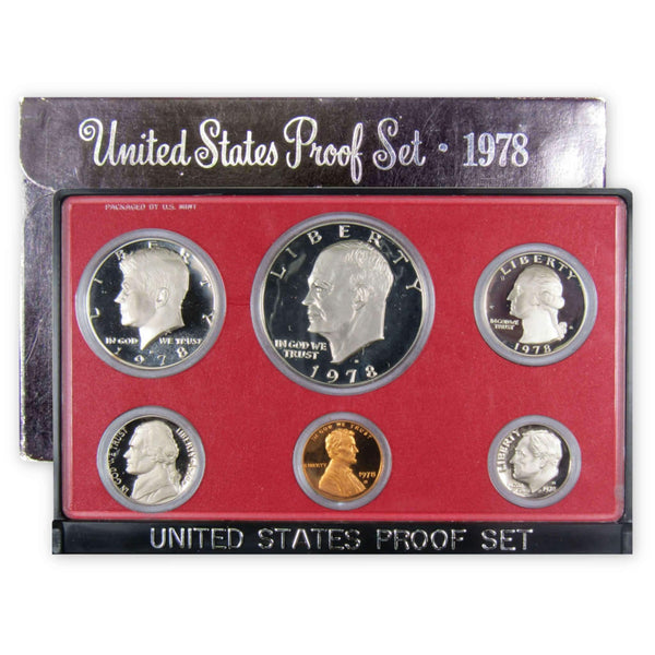 1978 S Proof Set U.S. Mint Original Government Packaging OGP Collectible - Proof Sets - Proof Coins - Proof Set Coins - Profile Coins &amp; Collectibles