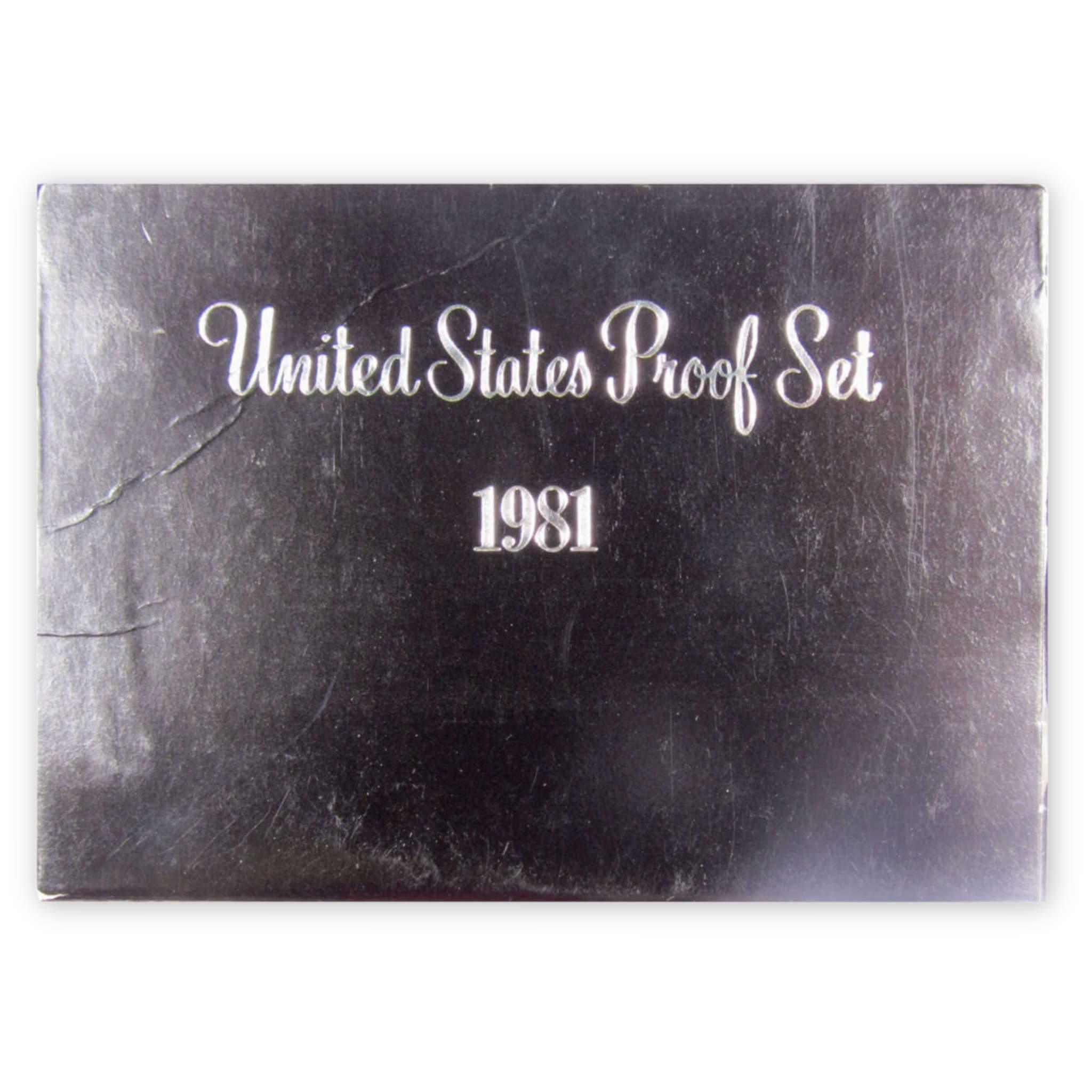 1981 Proof Set Type 1 U.S. Mint Original Government Packaging OGP Collectible