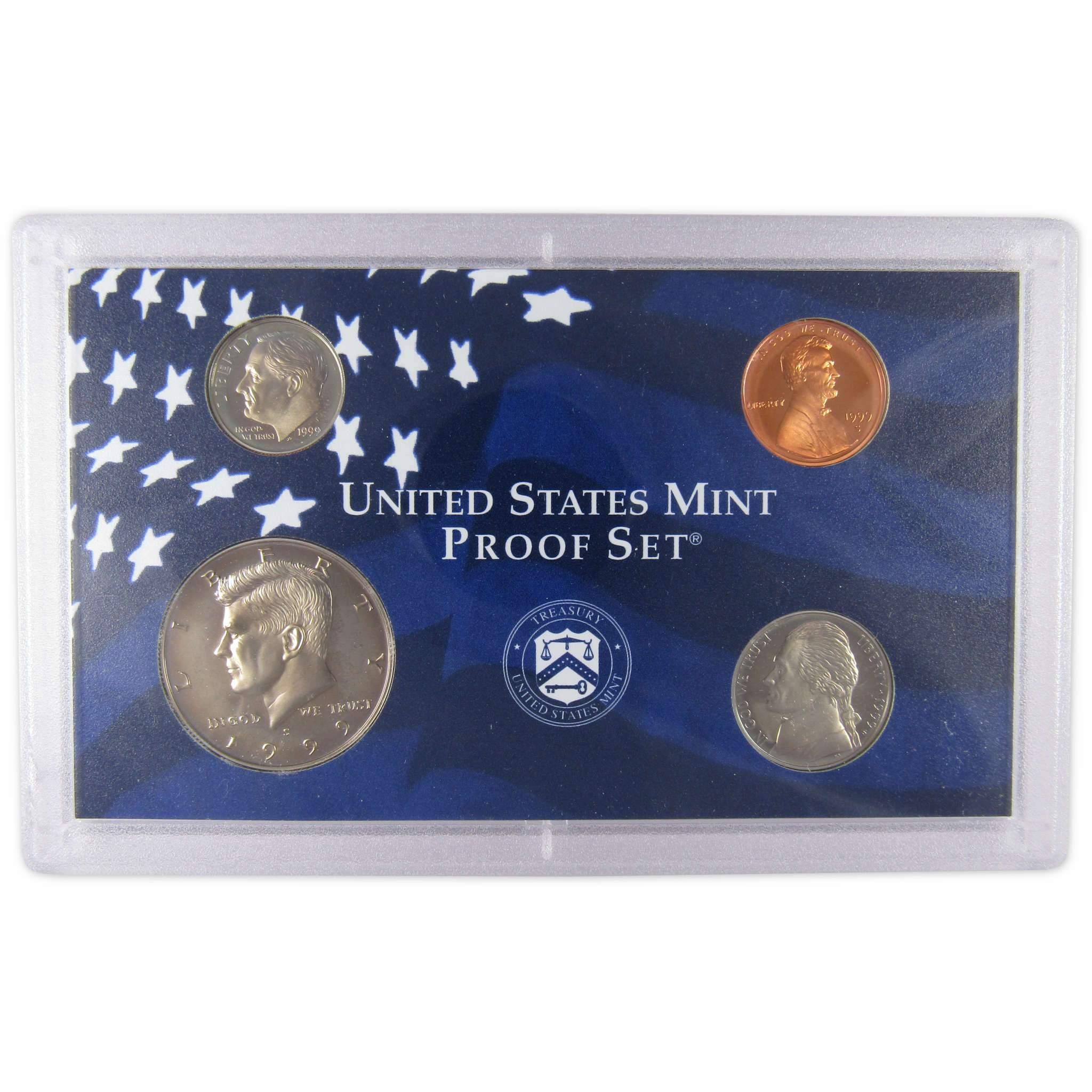 1999 Clad Proof Set U.S. Mint Original Government Packaging OGP Collectible