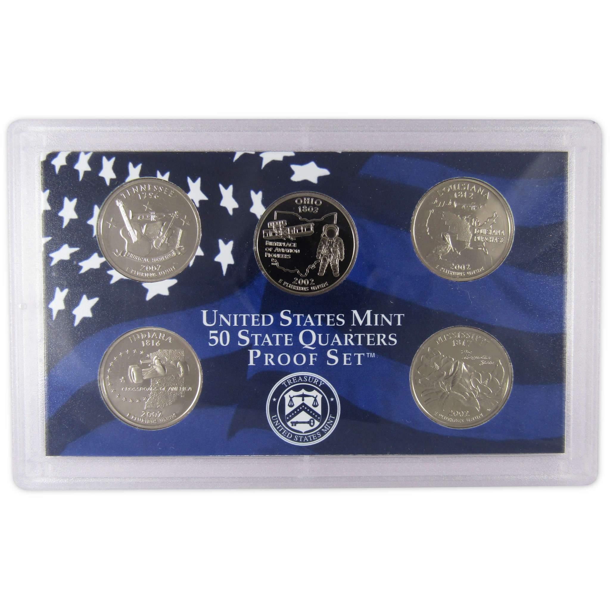 2002 Clad Proof Set U.S. Mint Original Government Packaging OGP Collectible