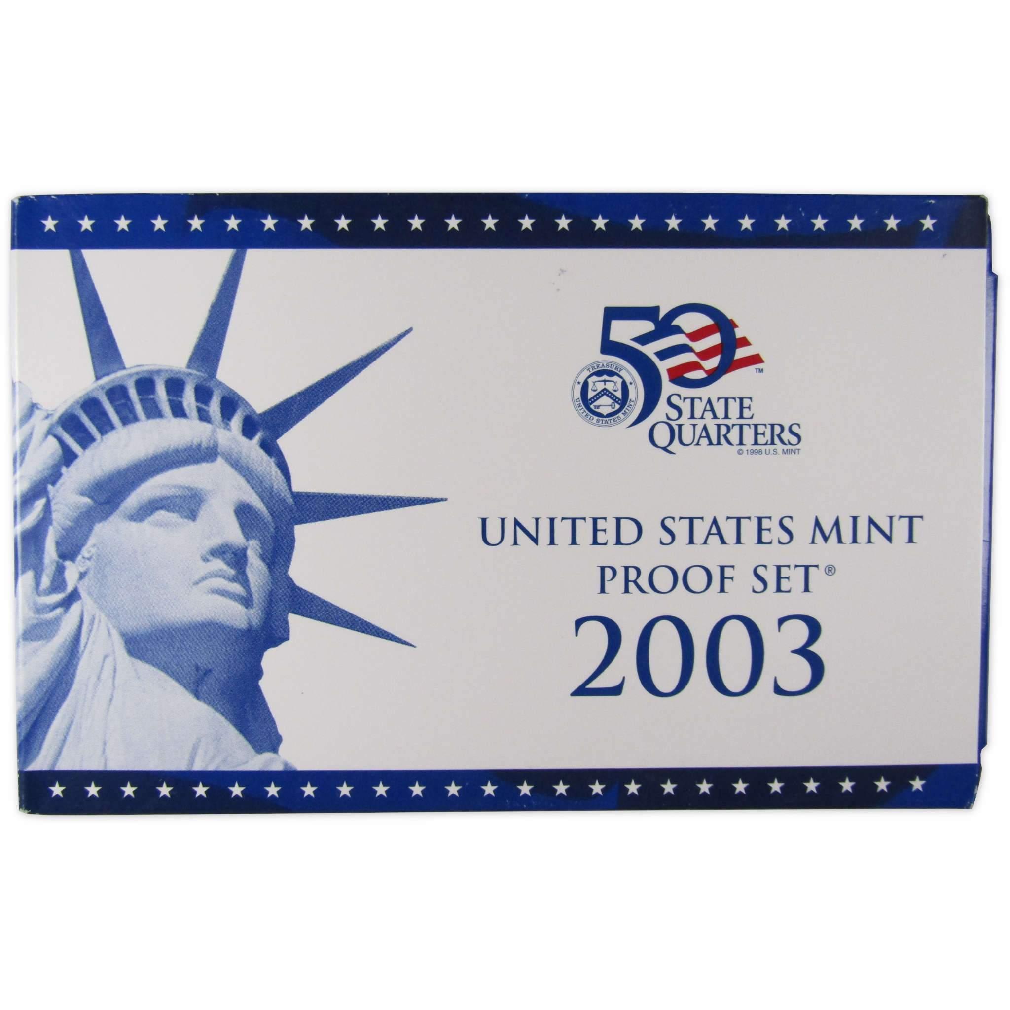2003 Clad Proof Set U.S. Mint Original Government Packaging OGP Collectible
