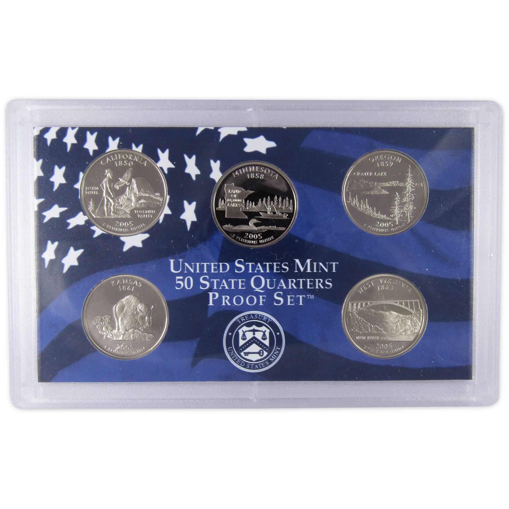 2005 Clad Proof Set U.S. Mint Original Government Packaging OGP Collectible