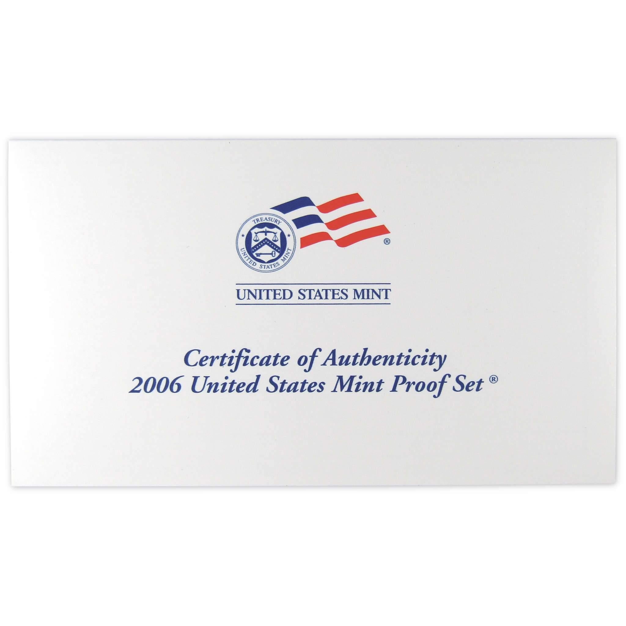 2006 Clad Proof Set U.S. Mint Original Government Packaging OGP Collectible