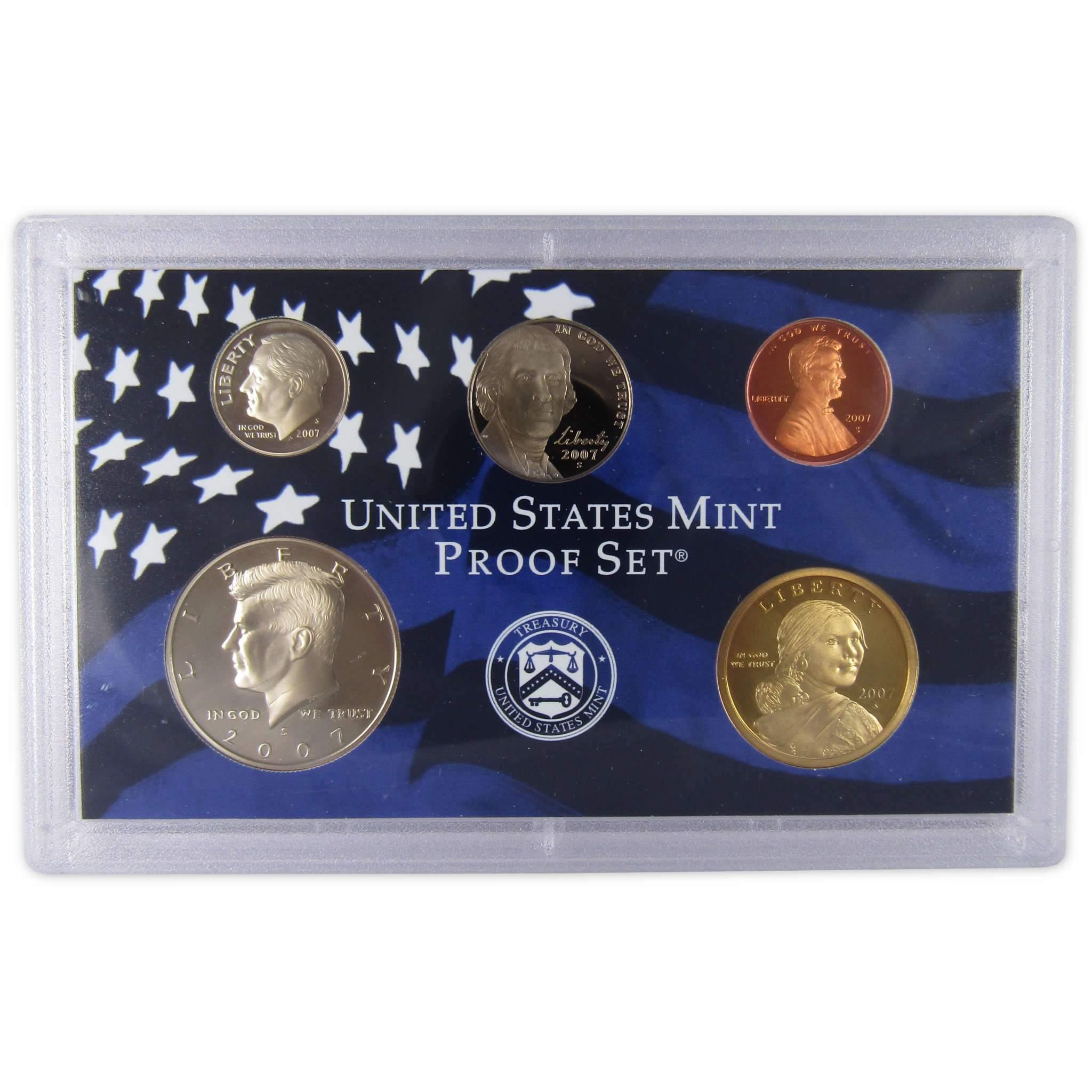 2007 Clad Proof Set U.S. Mint Original Government Packaging OGP Collectible