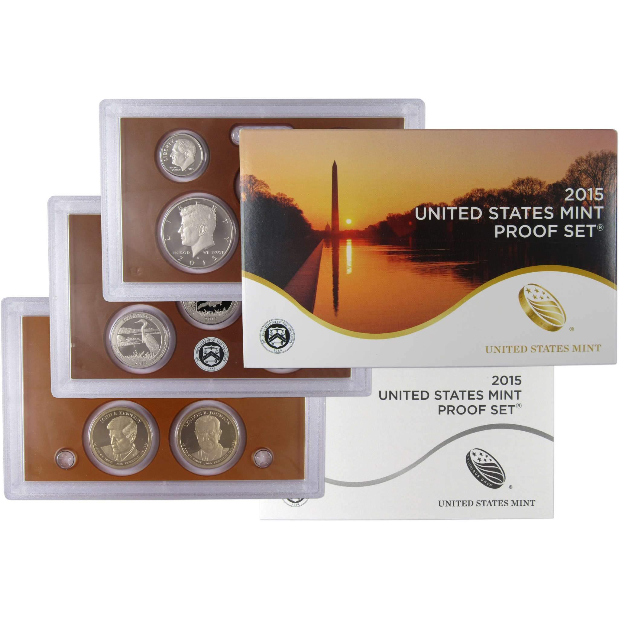 2015 Clad Proof Set U.S. Mint Original Government Packaging OGP Collectible