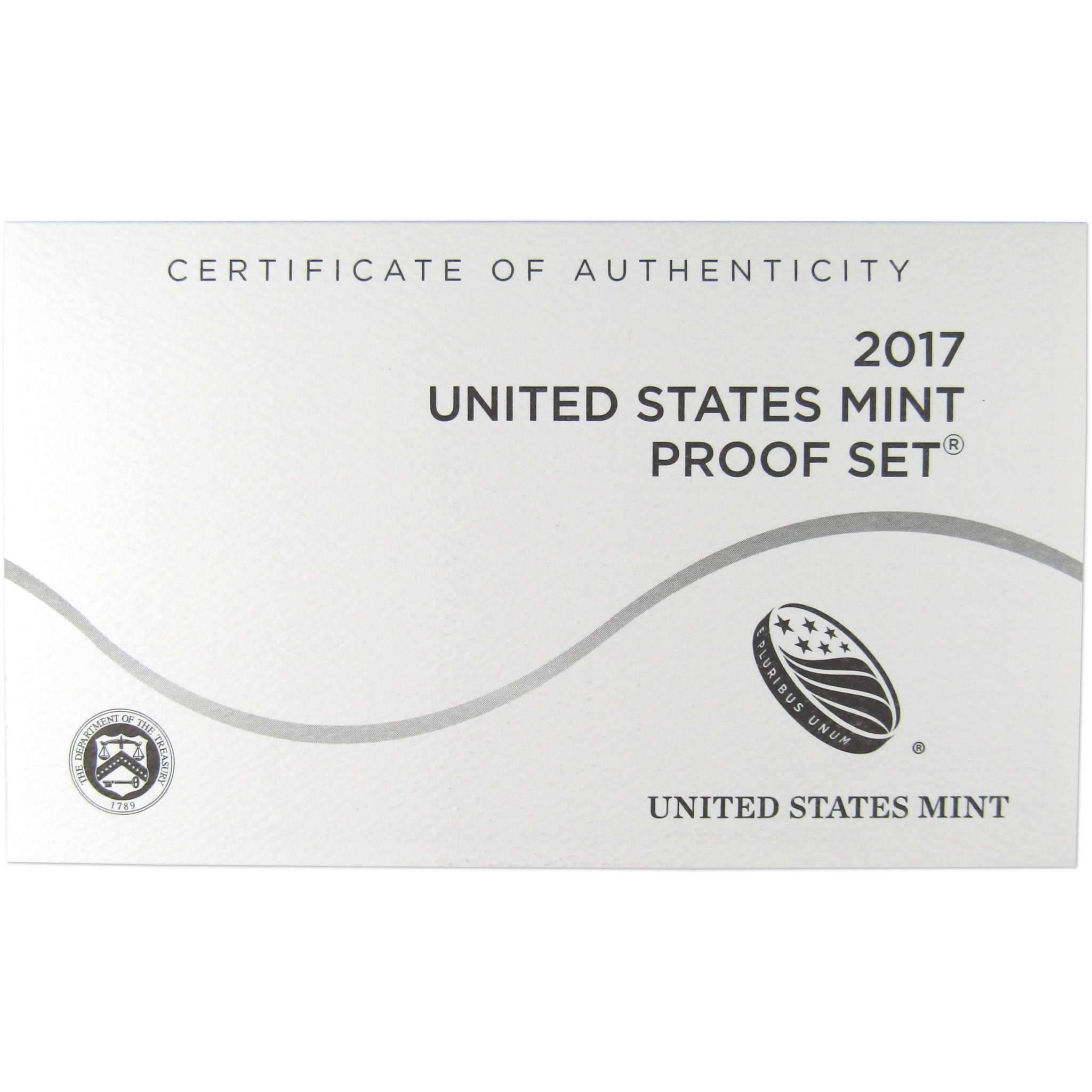 2017 Clad Proof Set U.S. Mint Original Government Packaging OGP Collectible