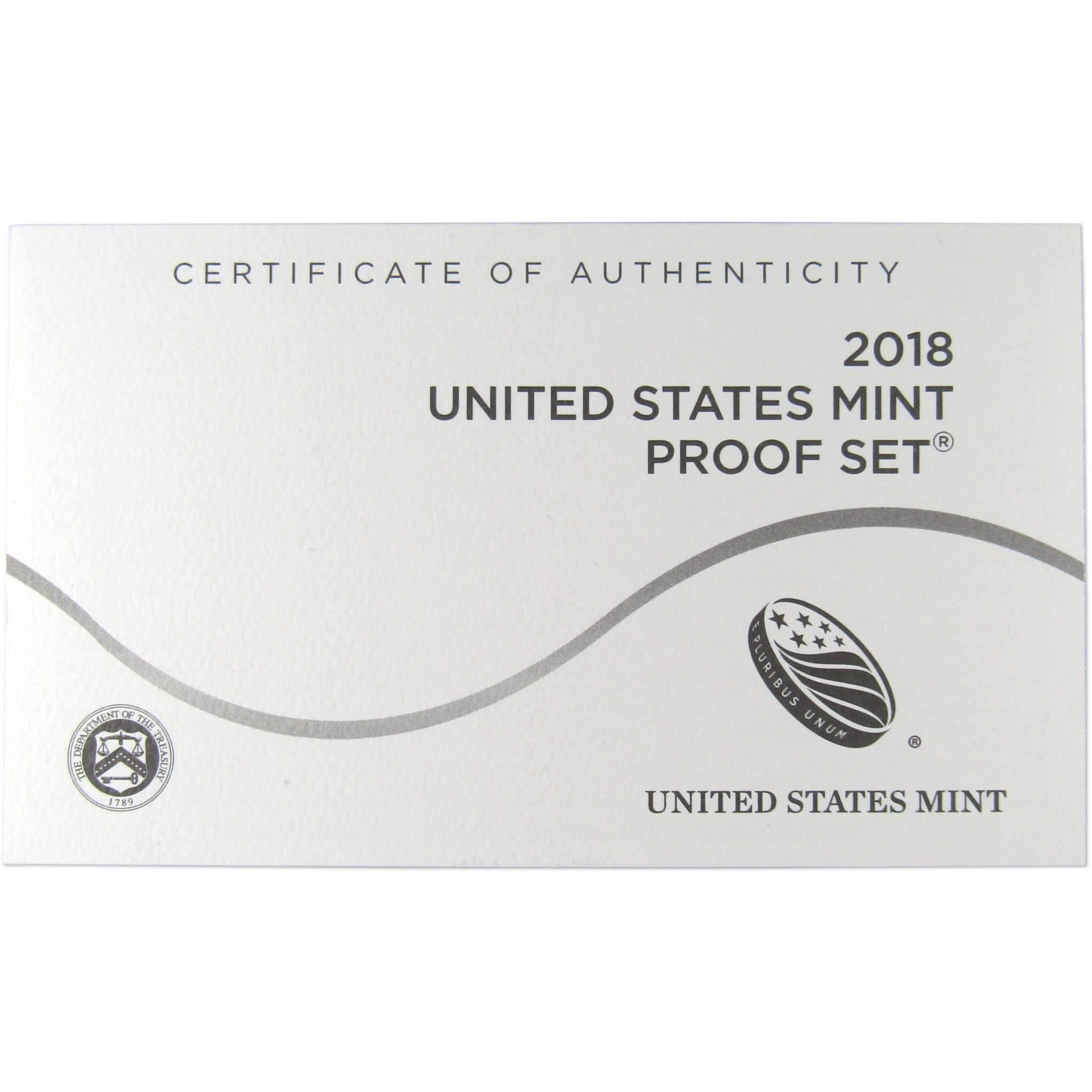 2018 Clad Proof Set U.S. Mint Original Government Packaging OGP Collectible