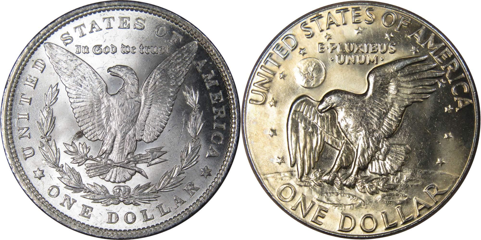 1889 Morgan Dollar BU Uncirculated 90% Silver with 1978 D IKE$ BU Uncirculated - Morgan coin - Morgan silver dollar - Morgan silver dollar for sale - Profile Coins &amp; Collectibles