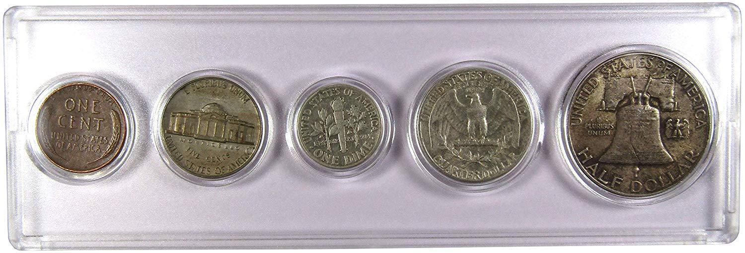 1948 Year Set 5 Coins in AG About Good or Better Condition Collectible Gift Set