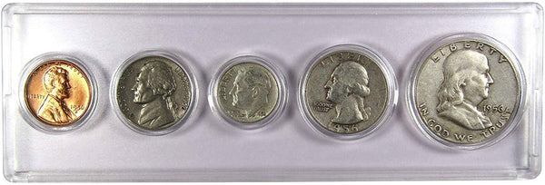 1956 Year Set 5 Coins in AG About Good or Better Condition Collectible Gift Set - Profile Coins & Collectibles 