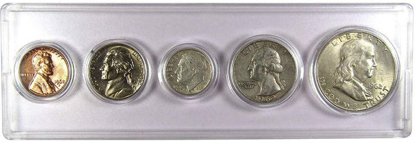 1962 Year Set 5 Coins in AG About Good or Better Condition Collectible Gift Set - Profile Coins & Collectibles 